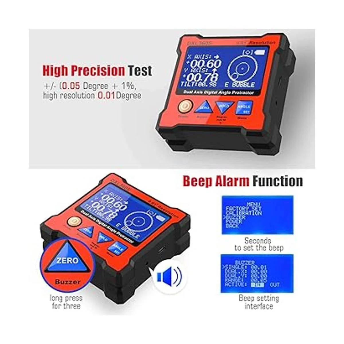 Transportador digital DXL360S GYRO gravedad 2 en 1 LCD_2