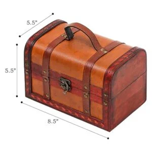 Trademark Innovations cofre decorativo pequeño de madera_2
