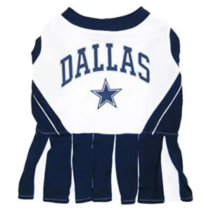 Traje de animadora de la NFL para perros y gatos._1