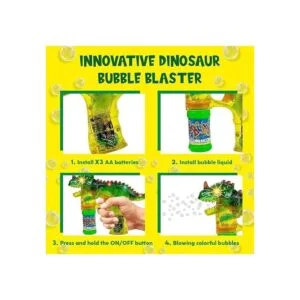 Toysery Pistola disparadora de burbujas con forma de_4