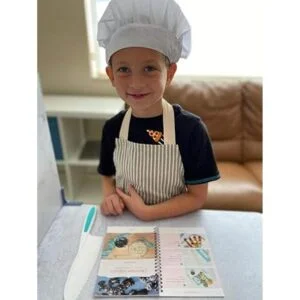 Tovla Jr. Kids Cookbook delantal de cocina y sombrero_4