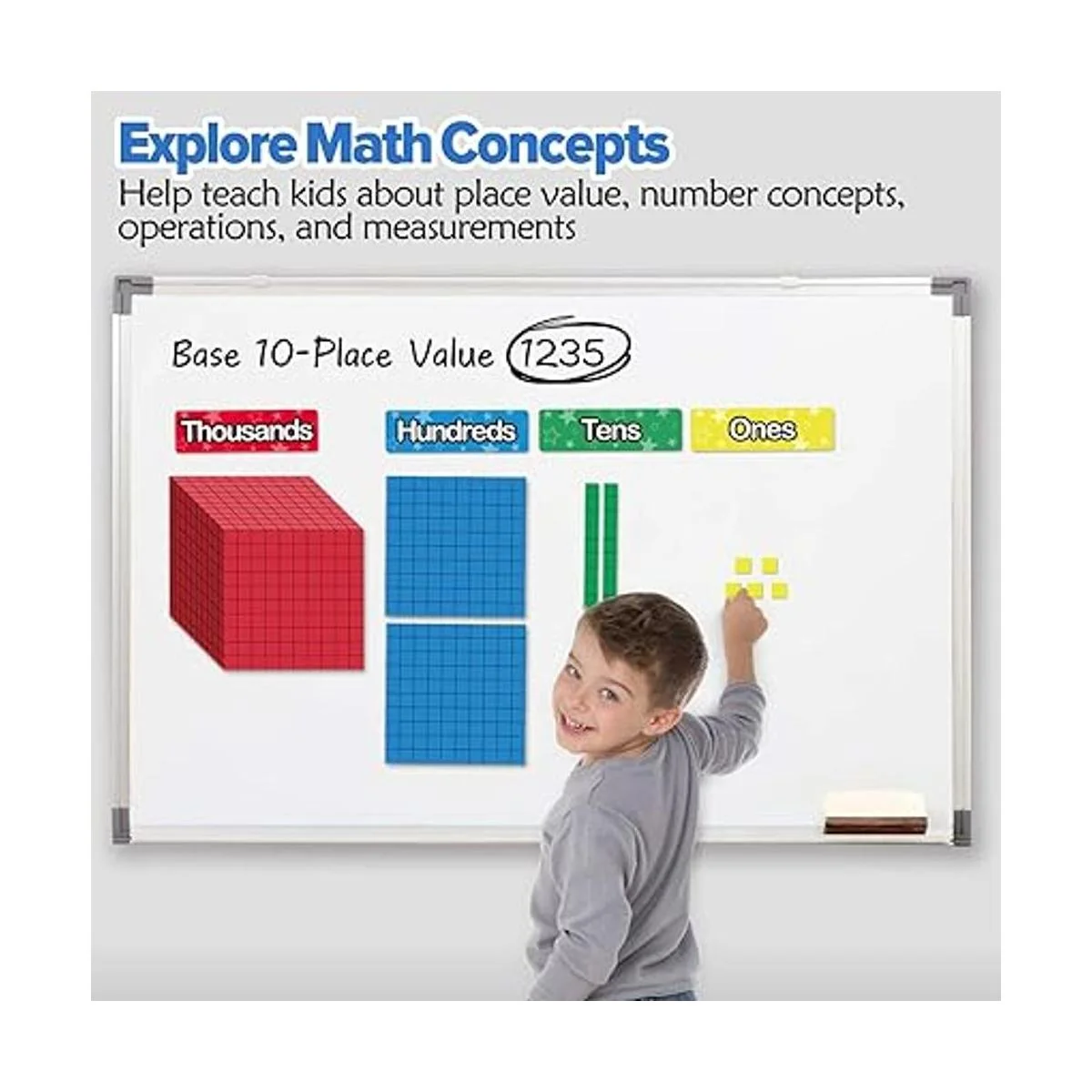 Torlam 131 piezas de base magnética de diez bloques_2