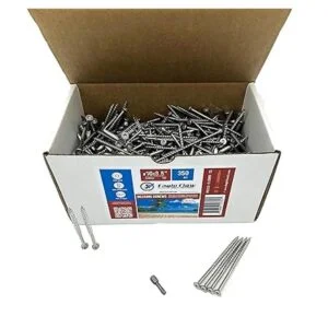 Tornillos de acero inoxidable.