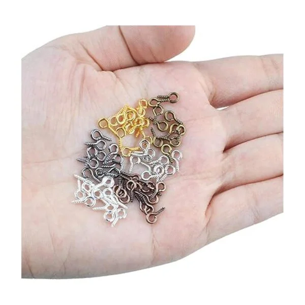 Tornillo de ojales 600 piezas Mini Eye Pins ganchos ojal