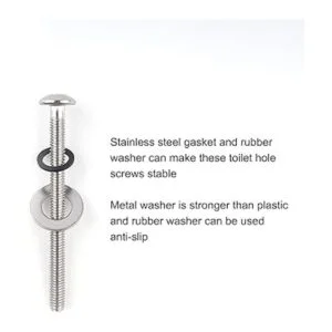 Tornillo de bisagra para asiento de inodoro compatible con