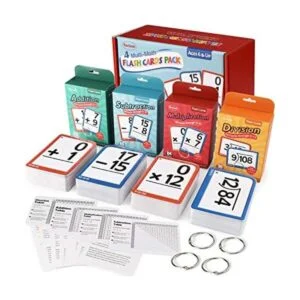 Torlam Tarjetas flash de matemáticas múltiples para niños