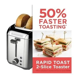 Tostadora para 2 rebanadas BLACKDECKER tostado rápido_3