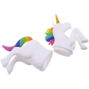 Tovip 1 unids forma de unicornio té colador suministros de
