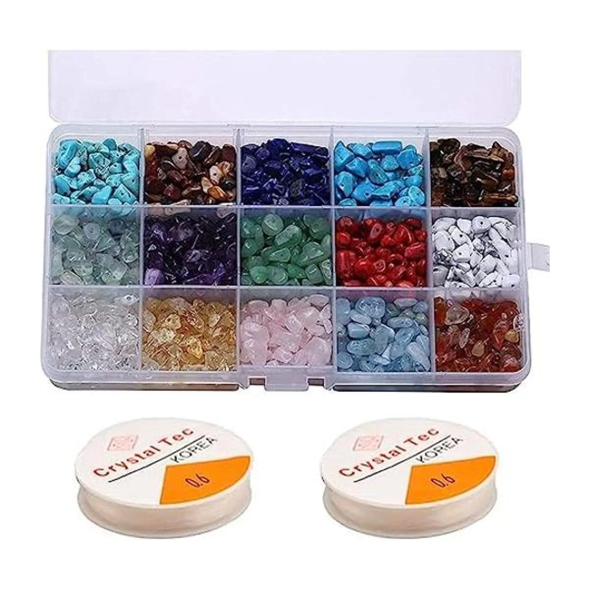 Topwon Juego de 750 cuentas de piedras preciosas para_1