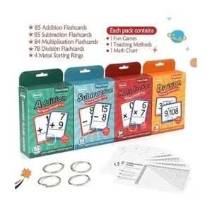Torlam Tarjetas flash de matemáticas múltiples para niños