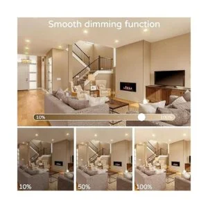 Torkase Paquete de 10 bombillas LED regulables MR16 12 V_2