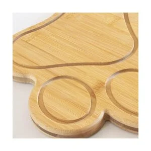Totally Bamboo Tabla de servir y cortar de bambú en forma
