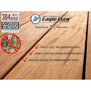 Tornillos de acero inoxidable.