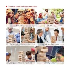 Torre gigante pilas de hasta más de 4 pies Juego de