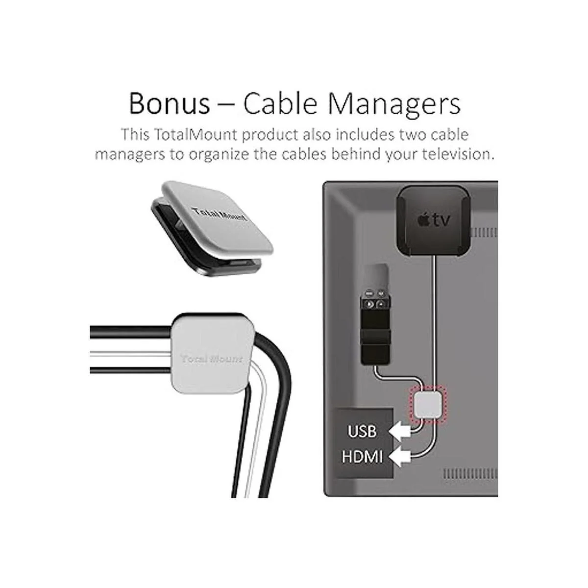 TotalMount Soporte remoto para Apple TV salvaguardas a_6