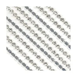 Tosnail Cadena de diamantes de imitación de 21.8 yardas