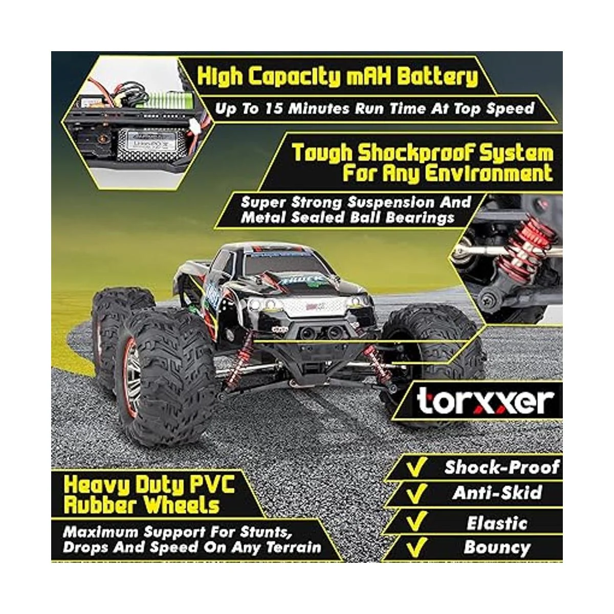 Torxxer Camión RC a escala 110 Coche RC de alta