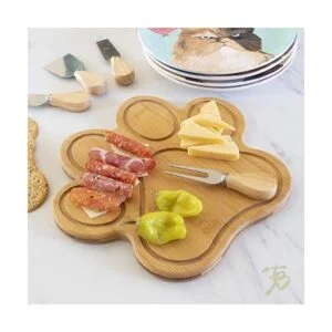 Totally Bamboo Tabla de servir y cortar de bambú en forma