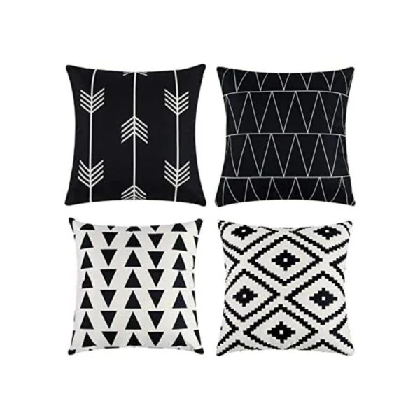 Tosewever Juego de 4 fundas cuadradas decorativas para