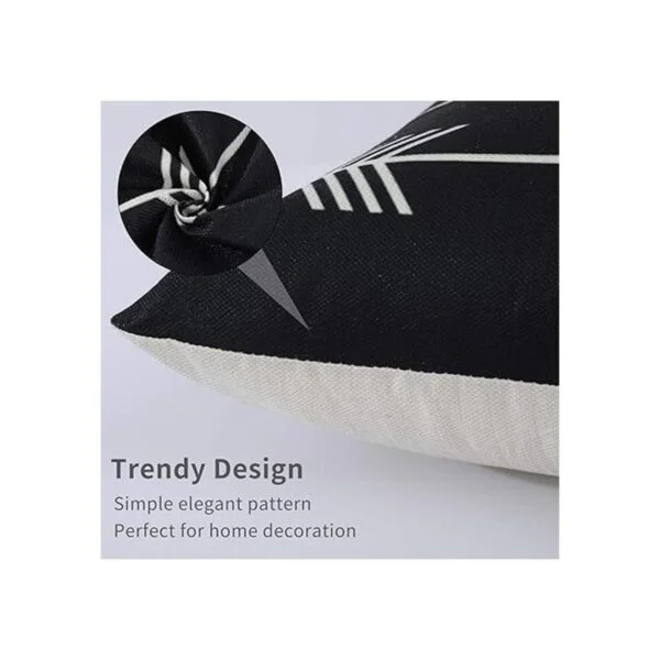 Tosewever Juego de 4 fundas cuadradas decorativas para