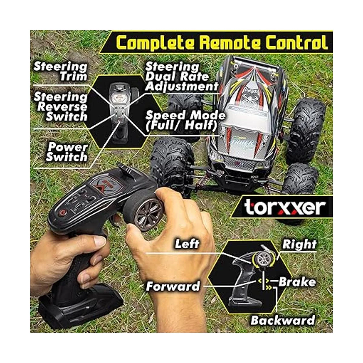 Torxxer Camión RC a escala 110 Coche RC de alta