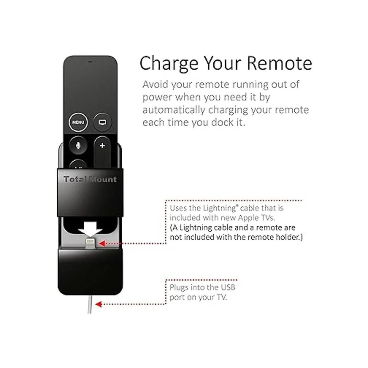 TotalMount Soporte remoto para Apple TV salvaguardas a_4