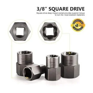 Topec Juego de removedor de pernos y tuercas de impacto de_3