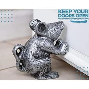 Tope decorativo para puerta de hierro fundido diseño de_2