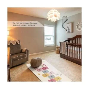 Topotdor Alfombras de juego Rainbow Sky Hopscotch