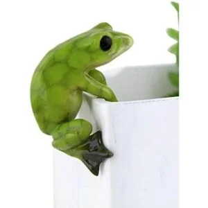 Top Collection Maceta y jarrón de rana en miniatura para_1