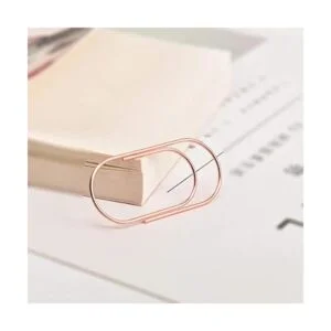 Topgogo Clips de papel de oro rosa 20 piezas de 1.969 in_6