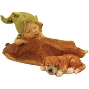 Top Collection Figura de hadas para jardín con cachorro_1