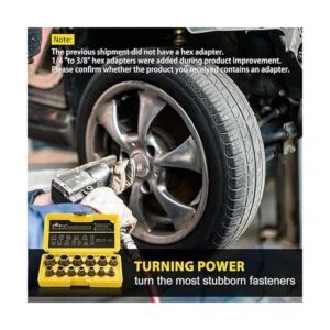 Topec Juego de removedor de pernos y tuercas de impacto de_5