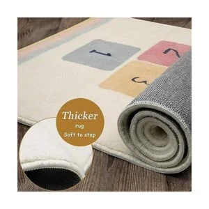 Topotdor Alfombras de juego Rainbow Sky Hopscotch