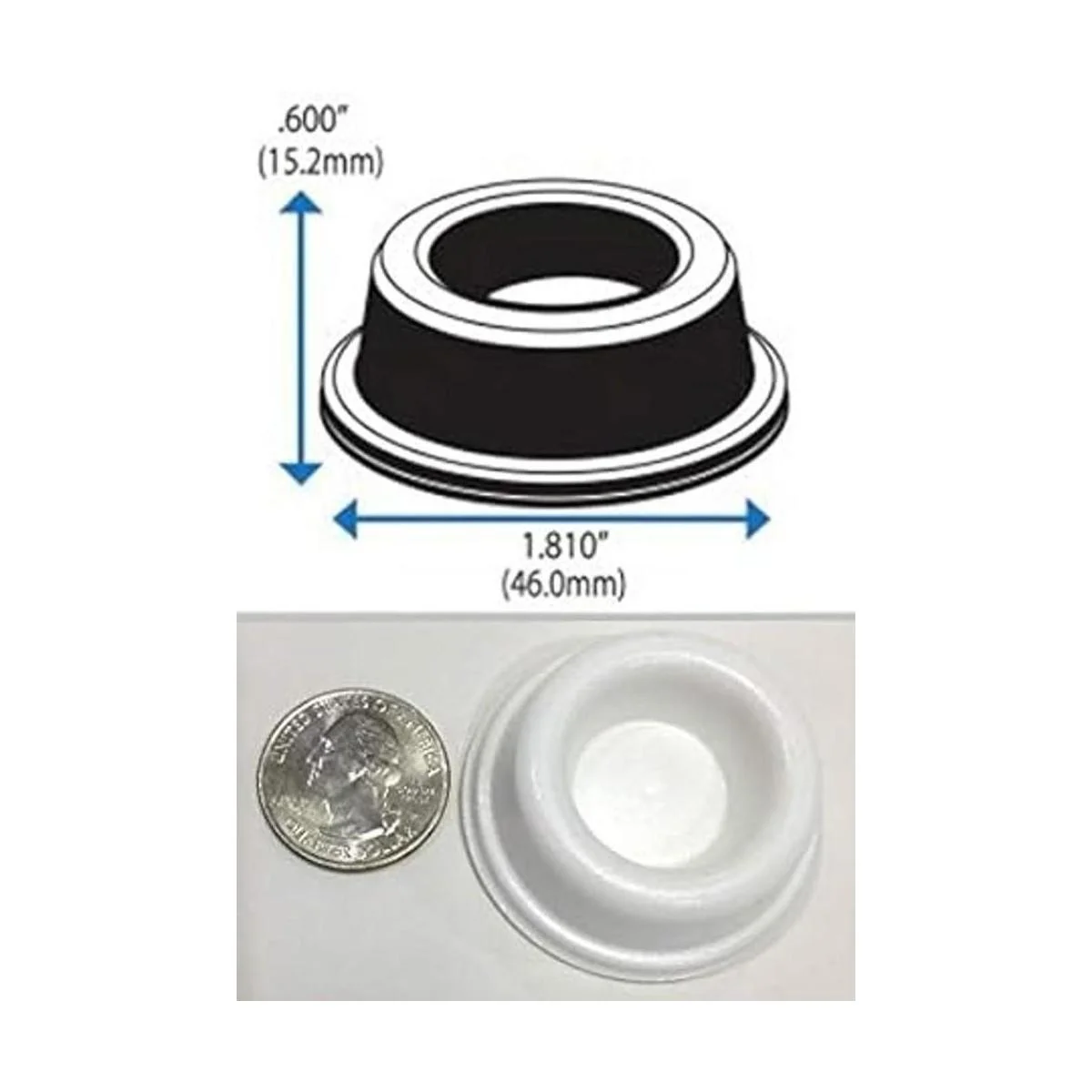 Topes de goma para puerta paquete de 4 color blanco_3