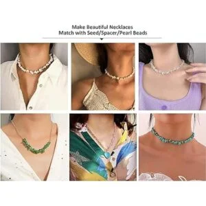 Topwon Juego de 750 cuentas de piedras preciosas para_3