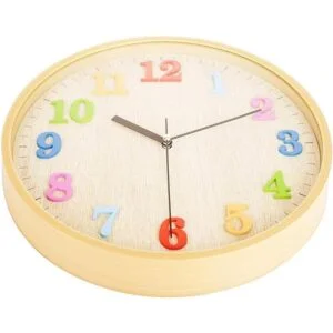 Topkey Reloj de pared de aspecto de madera de 12 pulgadas