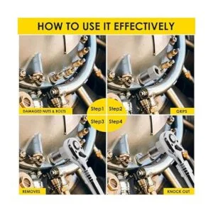 Topec Juego de 5 piezas de removedor de pernos de tuerca