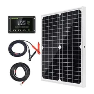 Topsolar Kit de panel solar monocristalino de 20 W y 12 V