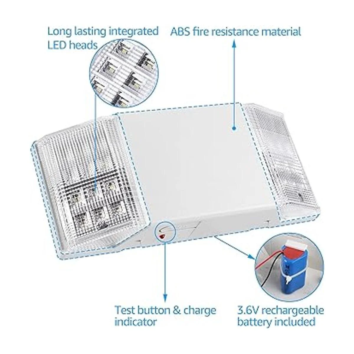 Torchstar LED luz de emergencia luces de emergencia_5