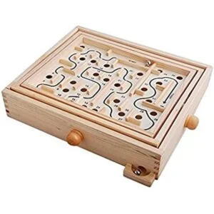 Topwon Mesa de laberinto de madera para laberinto juego_1