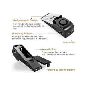 Tope para puerta EMDMAK con alarma con 120 dB. Tope de