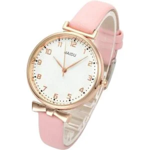 Top Plaza Reloj de pulsera de cuarzo analógico de cuero_1