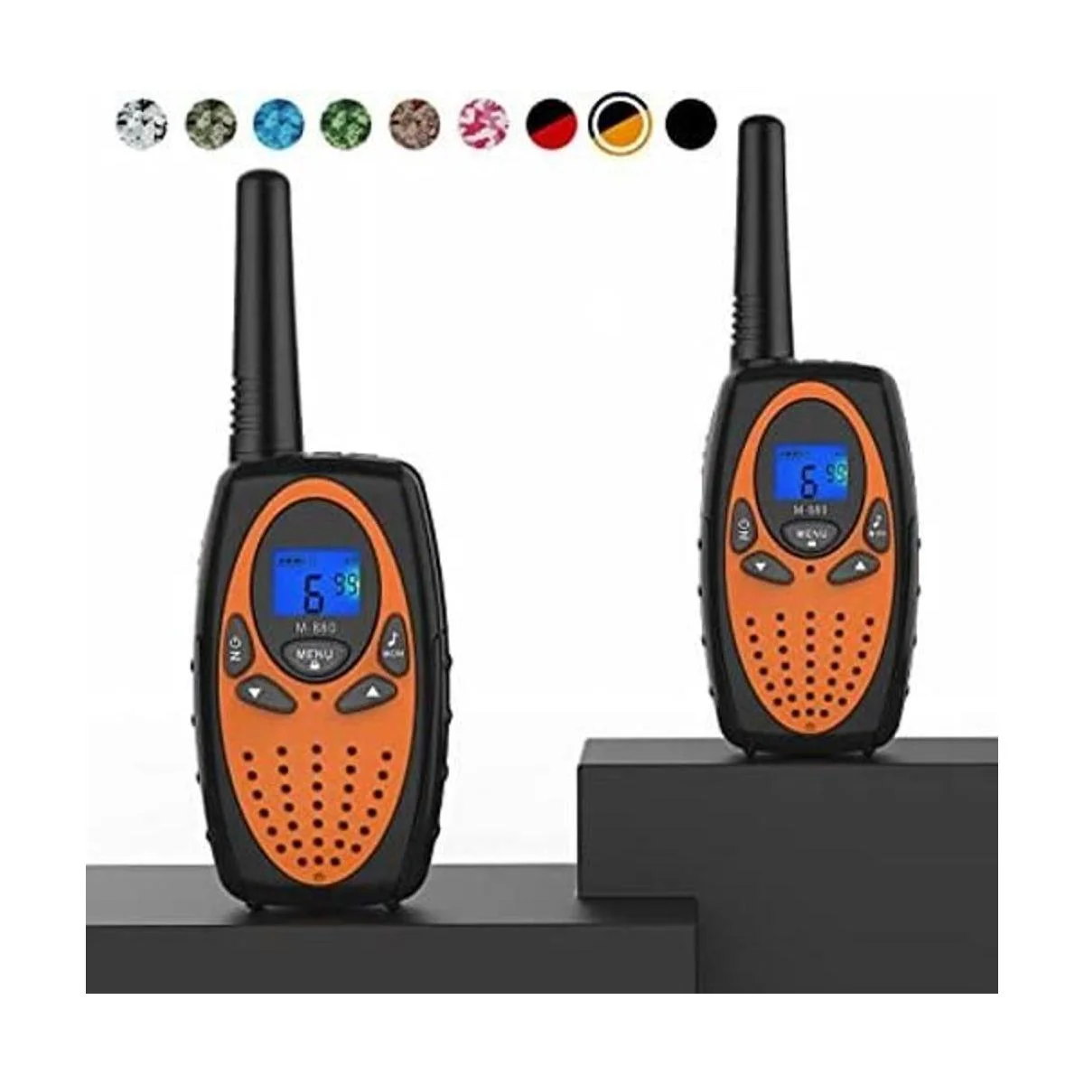 Topsung M880 FRS Walkie Talkie de largo alcance con clip_1