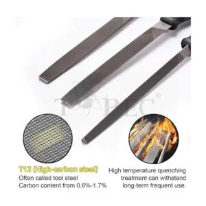 Topec Juego de 18 archivos los kits de archivos redondos_5