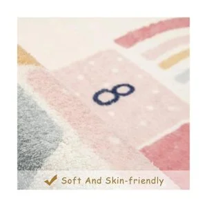 Topotdor Alfombras de juego Rainbow Sky Hopscotch