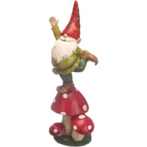 Topadorn Estatua de gnomo de huerto decoración de