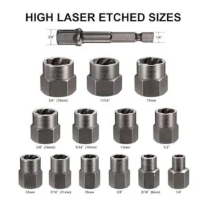 Topec Juego de removedor de pernos y tuercas de impacto de_2