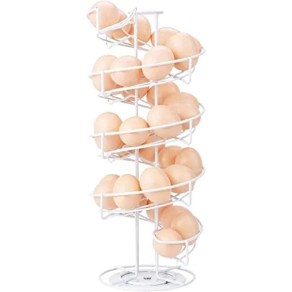 Toplife Estante dispensador de huevos de metal con diseño_1