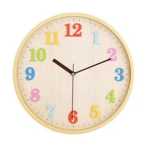 Topkey Reloj de pared de aspecto de madera de 12 pulgadas
